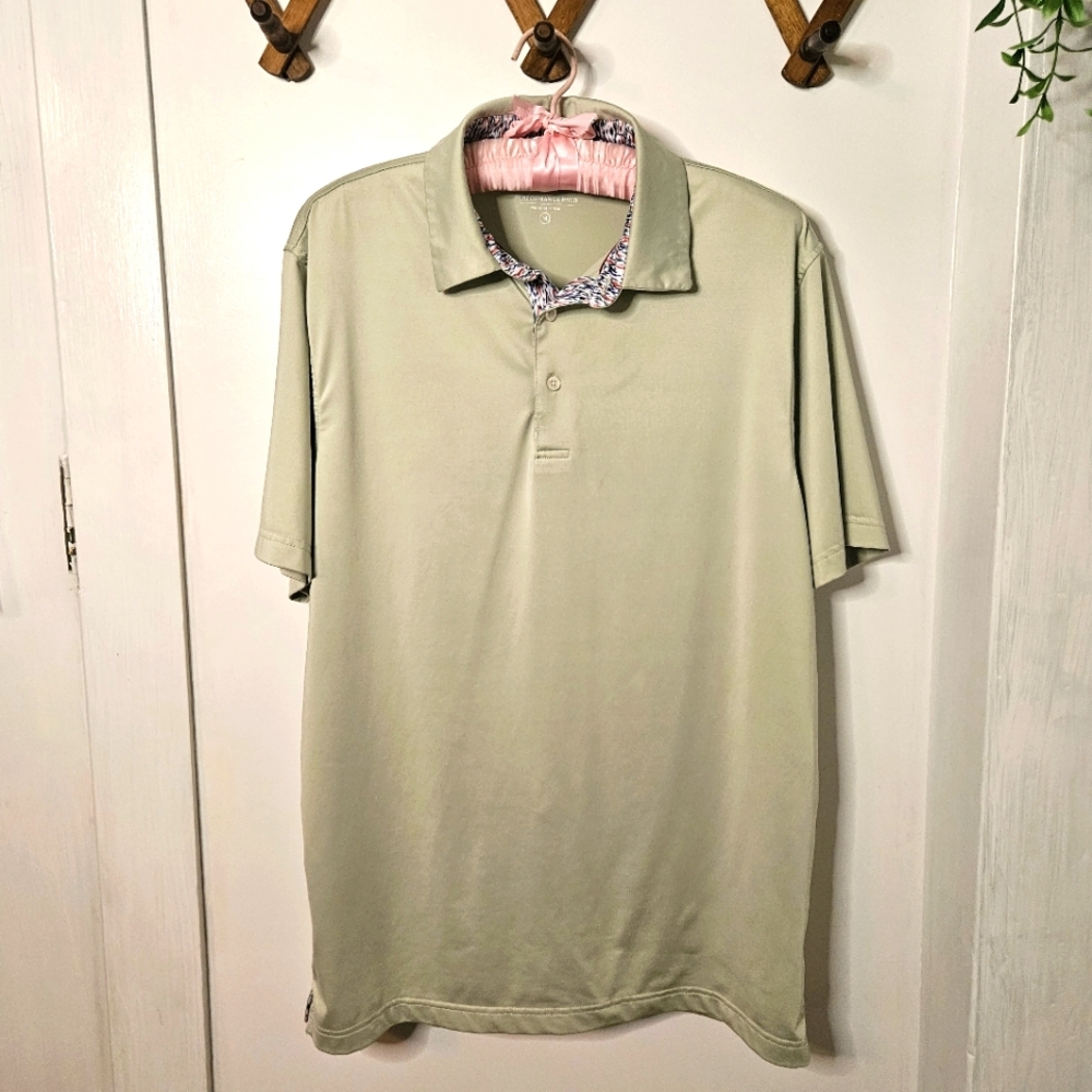 Maelreg Performance Polo Men's‎ Green Polo Shirt Medium
